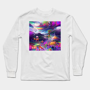 Psychedelic Alien World #1 Long Sleeve T-Shirt